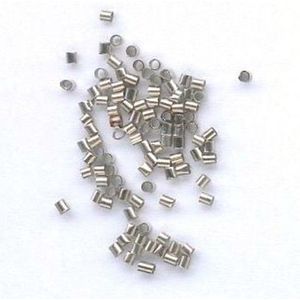 Knijp Kralen - 300 Stuks - Tube - Zilver - 2 x 1,5mm