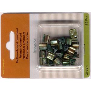 Parelmoer Ornament Kralen - Groen - 3 doosjes x 25gram