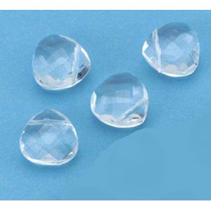 Facet Geslepen Kralen Transparant, 13mm, 5 stuks