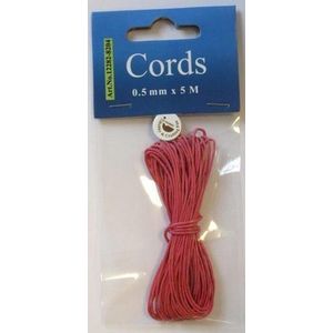 8204 Waxed Cotton Cord Round Cyclaam