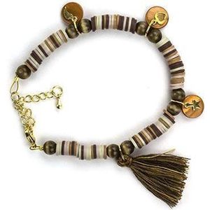 DIY Armband Set Katsuki Kralen Bruin Woody Mix om zelf te maken