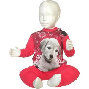 Fun2Wear  Puppy Pyjama All Over Fuchsia maat 80