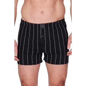Suaque - Ginosanti Boxershort - Streep - Zwart - Katoen