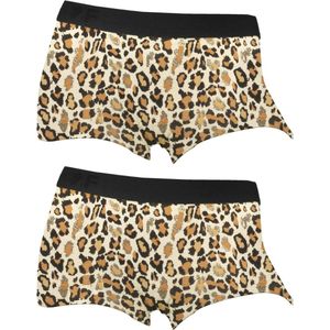 Funderwear - Boxershorts - Luipaardprint - 95% Katoen 5% Elastan - 2 Stuks