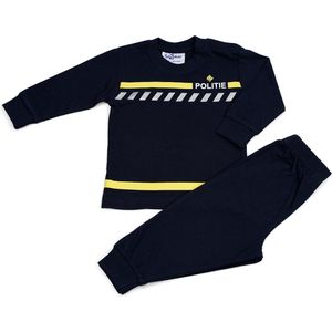 Fun2Wear - Pyjama Baby Politie Uniform | navy blauw meisjes jongens - Katoen - Maat 62