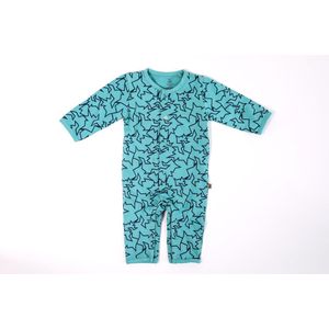 MXM Baby boxpak- Blauw- met Print- Katoen- Newborn- Onesie- Prematuur- Turquoise- Maat 50