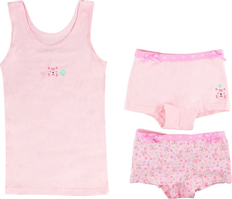 Funderwear - Meisjes Set - Hemden - Tijgerprint - Katoen