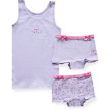 Funderwear - Meisjes Setje - Boxershorts - Roze - Groen - Paars - Lila