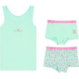 Funderwear - Meisjes Setje - Boxershorts - Roze - Groen - Paars - Lila