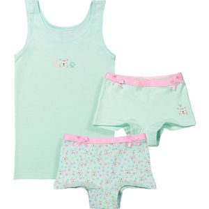 Funderwear - Meisjes Setje - Boxershorts - Roze - Groen - Paars - Lila