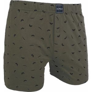 Suaque - Boxershort - Wijd Model - Moustache - 100% Katoen