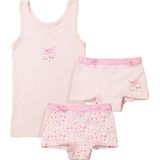 Funderwear - Meisjes Setje - Wit - 2 Boxershorts en Hemd