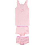 Hemdje - Shortjes - Effen en Alpaca Print - Katoen - Meisjes Setje