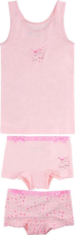 Hemdje - Shortjes - Effen en Alpaca Print - Katoen - Meisjes Setje