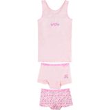 Funderwear - Sweetheart - Meisjes Setje - Roze - Boxershorts en Hemd - Katoen