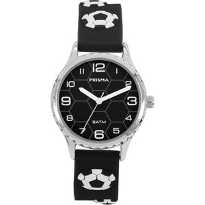 Prisma Horloge CW.350 Kids Voetbal Zwart 5 ATM