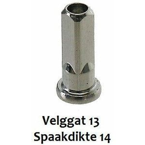 Spaakverloopnippel 14 velggat 13