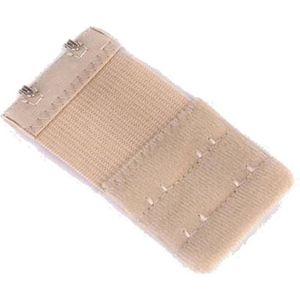 Beha Verlengstuk / Verlenger 2 Haaks met Elastiek Beige