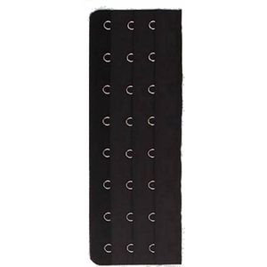 Beha / Corset Verlengstuk / Verlenger 8 Haaks Zwart