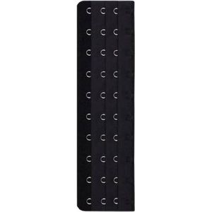 Beha / Corset Verlengstuk / Verlenger 10 Haaks Zwart