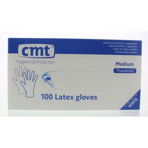 CMT - Latex Handschoenen - Gepoederd - Naturel - Medisch en Industrieel Gebruik