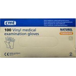 CMT - Vinyl Handschoenen - Poedervrij - Wit - 100 Stuks