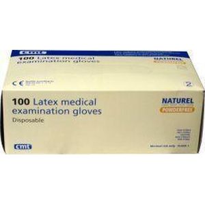 CMT - Handschoenen - Latex - Poedervrij - Naturel