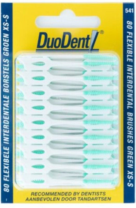 Duodent Flexibele Interdentale Borstels Groen XS-S 80 stuks