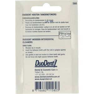 Duodent - Houten Tandenstokers - Driehoekige Vorm - Natuurlijke Hout