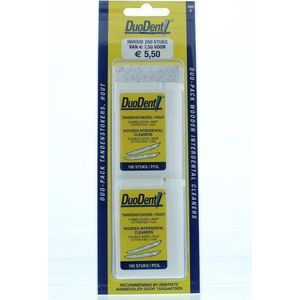 Tandenstokers - Hout - Extra Fijn - Mint