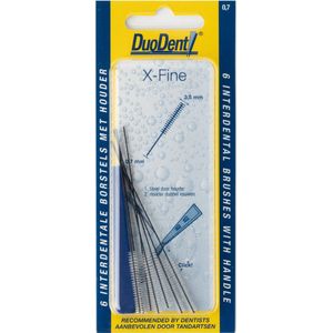 Interdentale Borstels - Extra Fine - 0.7 - Stevig Filament - Handig voor Gebitsverzorging