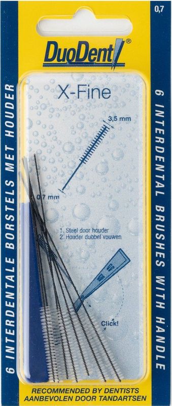 Interdentale Borstels - Extra Fine - 0.7 - Stevig Filament - Handig voor Gebitsverzorging
