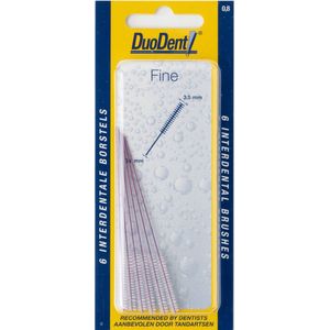 Interdentale Borstels - Fine - 0.8 mm - Gecoat Stalen Draad - Gepolijste Filamenten