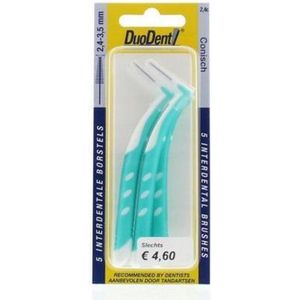 Duodent Interdentale Borstel Conisch 2,3 - 3,5 mm 5 stuks