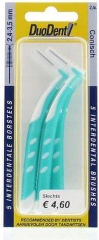 Duodent Interdentale Borstel Conisch 2,3 - 3,5 mm 5 stuks
