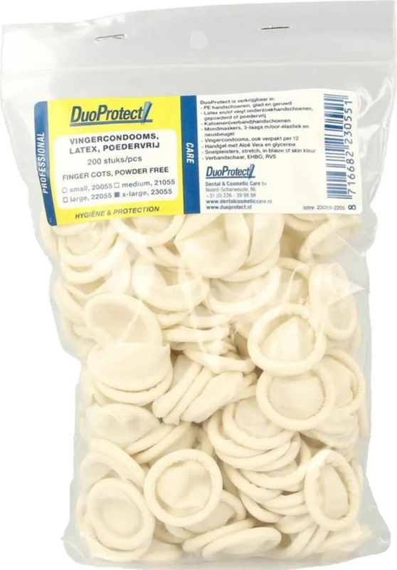 DuoProtect vingercondooms 200st Maat XL