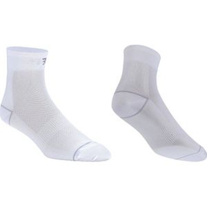 BBB Cycling - CombiFeet BSO-06 - Fietssokken - Wit - 2 Paar - Duurzame Wielrensokken Zomer
