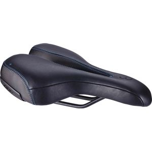 ergonomisch bbb sportplus active leather memory foam zadel zwart