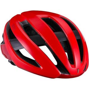 BBB Cycling Maestro Fietshelm - Verstelbaar - Sporthelm Volwassenen - Racefiets - Glossy Rood - Maat M - BHE-09