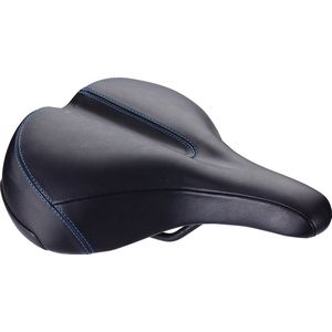 BBB Cycling ComfortPlus Relaxed Leather Fietszadel – Ontspannen Fietshouding Zadel – Leer Fietszadel – Zwart – BSD-103