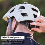 BBB Cycling Nanga MTB Helm Heren & Dames - Fietshelm Volwassenen - Mountainbike Helm - Mat Grijs/Wit - Maat M - BHE-54