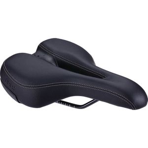 BBB Fietsen SoftShape Active Fietszadel I Fietszadel Unisex I Sportief Design Fietszadel Met Uitsnede I BSD-121, Zwart