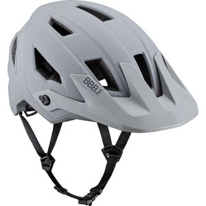 BBB Cycling Shore Fietshelm voor volwassenen, uniseks, E-MTB, verstelbaar vizier, hooggeventileerde helm, dames en heren, mat grijs, L (59-62 cm) Schore BHE-59, mat grijs