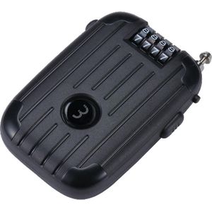 BBB Cycling Kabelslot Fiets - 180 cm x 0,2 cm - Compact, Lichtgewicht en Oprolbaar Fietsslot met Cijferslot - Klein Fietsslot Racefiets & Mountainbike - MiniCase XL BBL-53XL