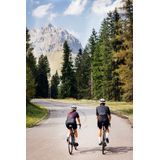 DonnaFit - Fietsshirt - Zwart Bloem - Gerecycled Polyester - Korte Mouwen