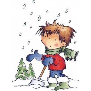 Dds3337 Stempel - Don en Daisy - too much snow