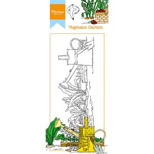 Marianne Design Stempel Hettys Border - Moestuin HT1612 8x18.5cm