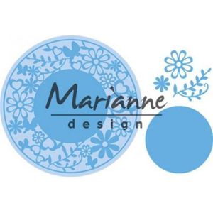 Lr0574 Creatable Flower Frame round