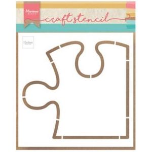 Ps8052 Craft stencil - Puzzelstuk - 148x148mm - Marianne design