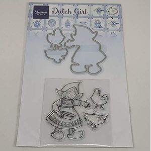 Marianne Design Clear stamp en Snijmal - Hetty's Dutch girl